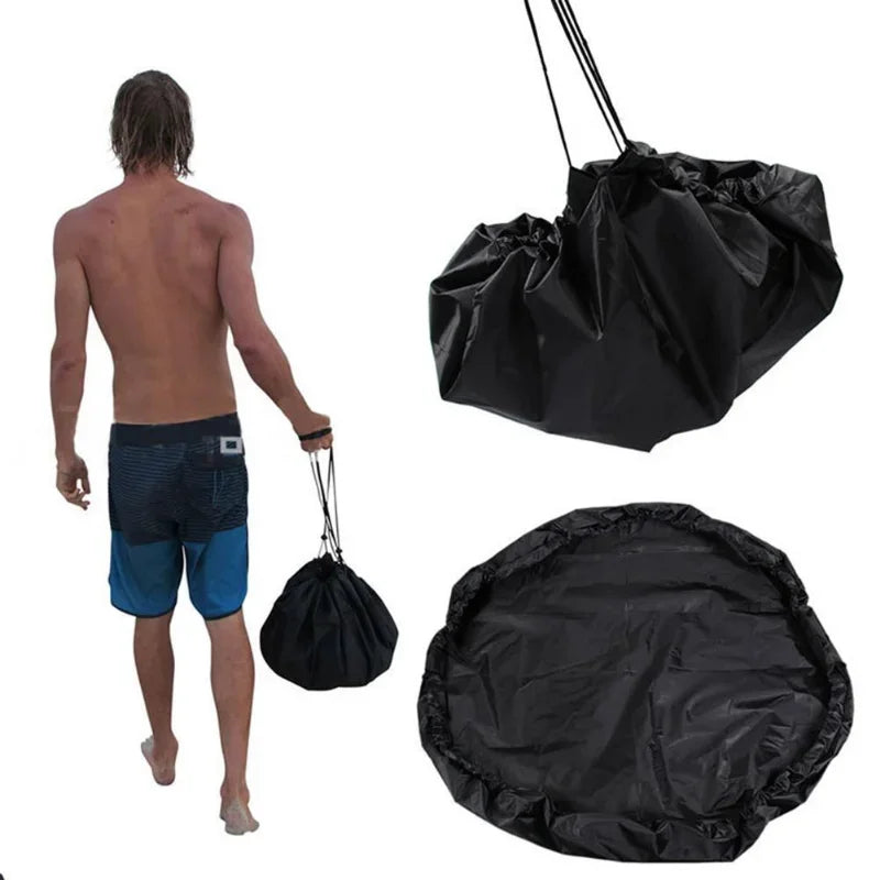 Wetsuit Storage Bag Beach Wetsuit Changing Mat for Surfers Diving Waterproof Dry Bag Swim Carry Pack Pouch Drawstring Bag