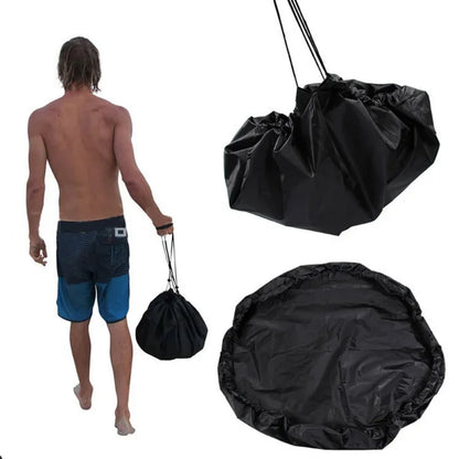 Wetsuit Storage Bag Beach Wetsuit Changing Mat for Surfers Diving Waterproof Dry Bag Swim Carry Pack Pouch Drawstring Bag