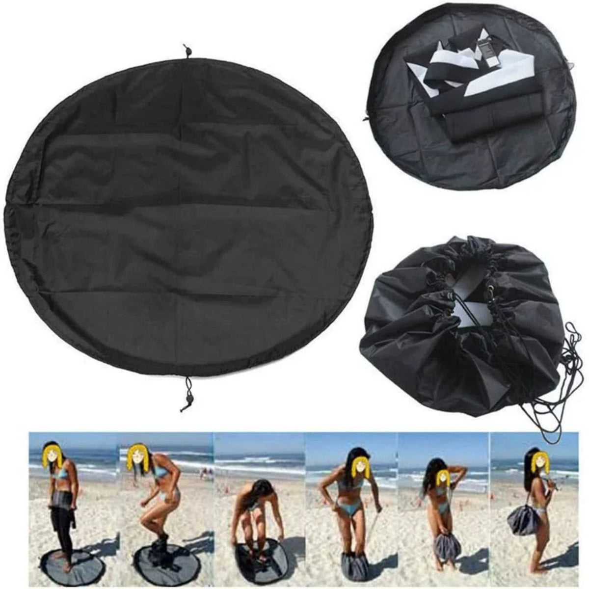 Wetsuit Storage Bag Beach Wetsuit Changing Mat for Surfers Diving Waterproof Dry Bag Swim Carry Pack Pouch Drawstring Bag