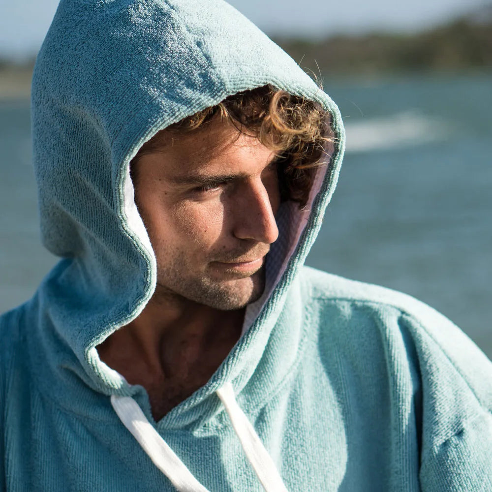 Premium Microfiber Wetsuit Changing Poncho Towel - Super Absorbent, Quick Drying Hooded Beach Poncho Towel
