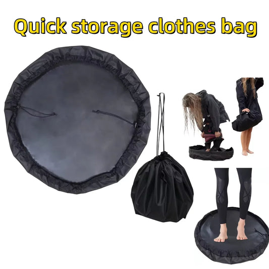 Wetsuit Storage Bag Beach Wetsuit Changing Mat for Surfers Diving Waterproof Dry Bag Swim Carry Pack Pouch Drawstring Bag